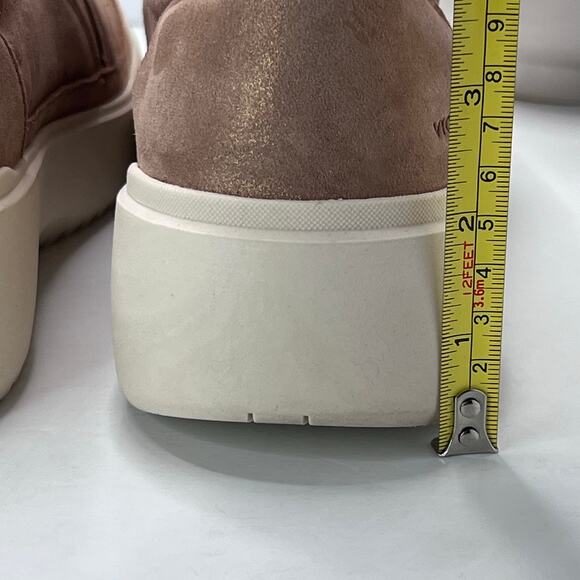 Vionic Kearny Platform Leather Slip-On Sneaker Loafer Tan Women 10M - Picture 9 of 10